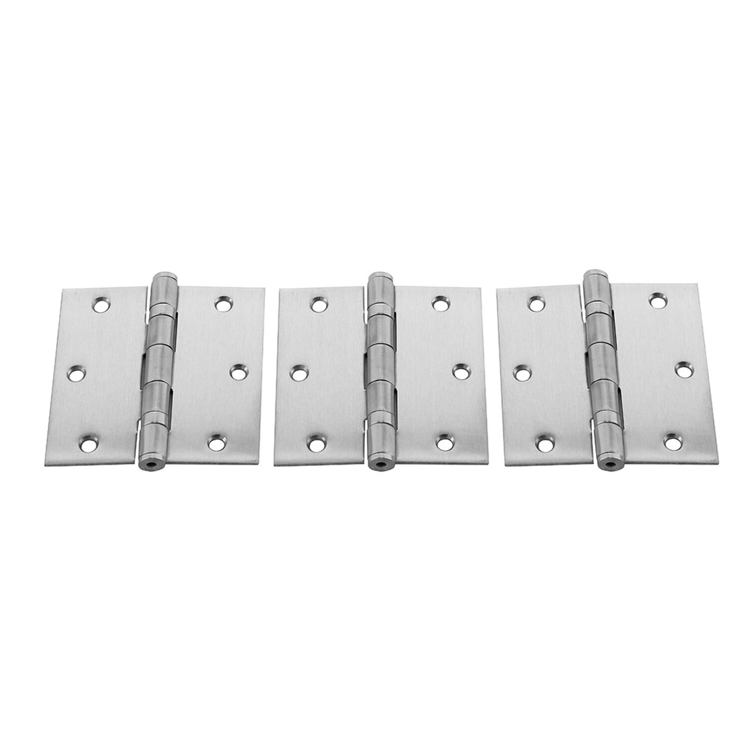 Pack 3 Bisagras Fierro Odis Con Rodamiento 3,5&rdquo;&times;3,5&rdquo;&times;2,2mm - Plata image number 3.0