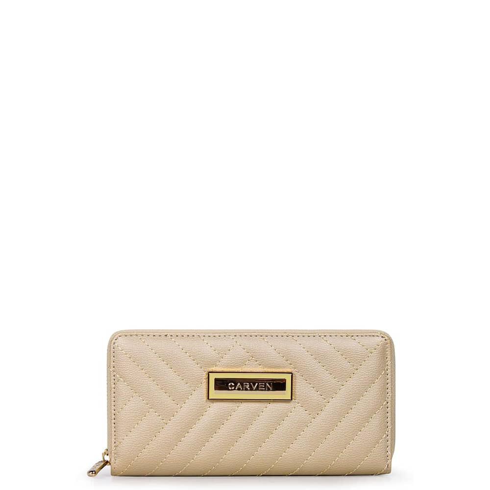 Billetera De Mujer Ava Beige Carven image number 0.0