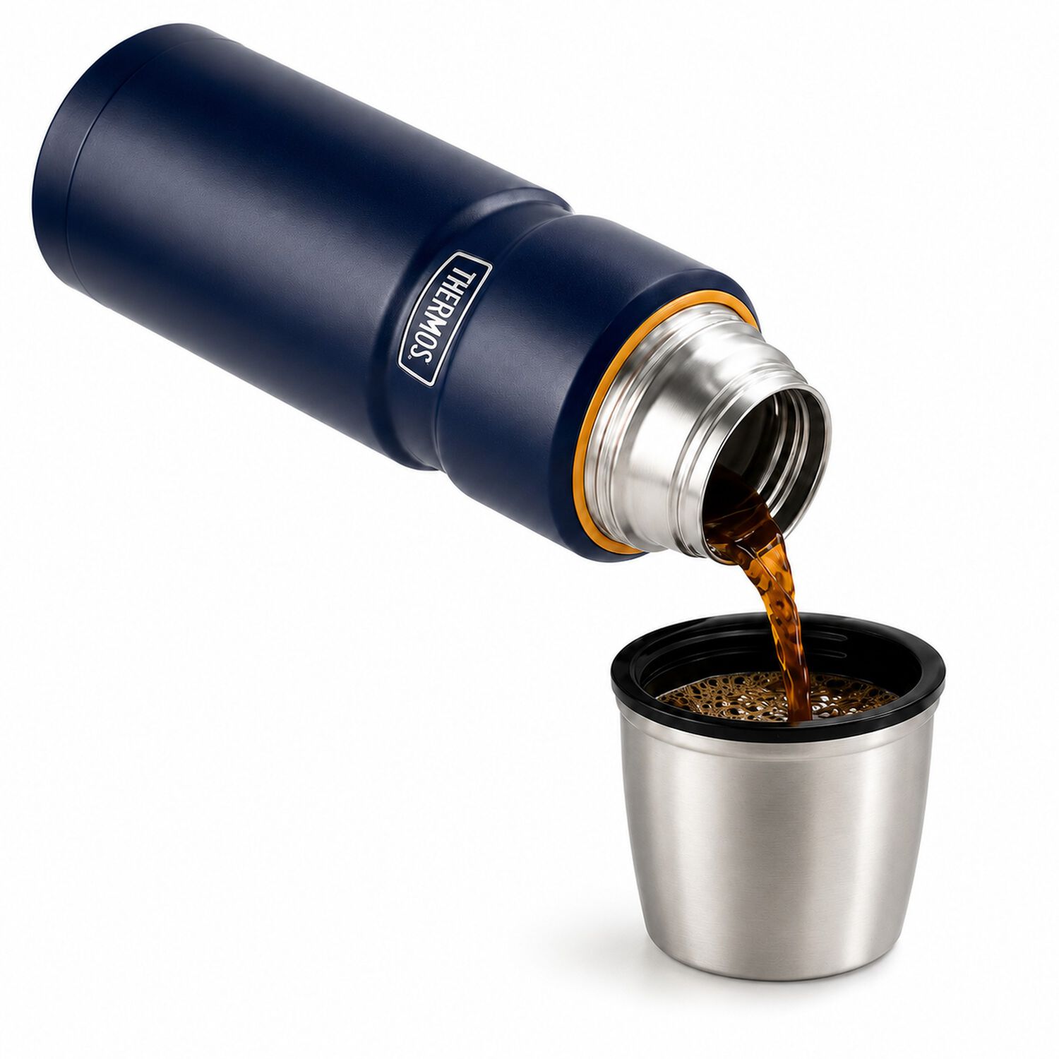 Termo Premium Thermos King Inox Sk2000 470ml 18h/24h Azul image number 3.0