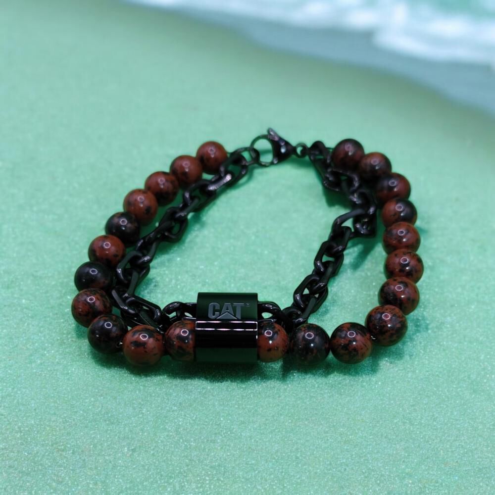 Pulsera De Hombre Cat J013b08114 Negro-café image number 2.0