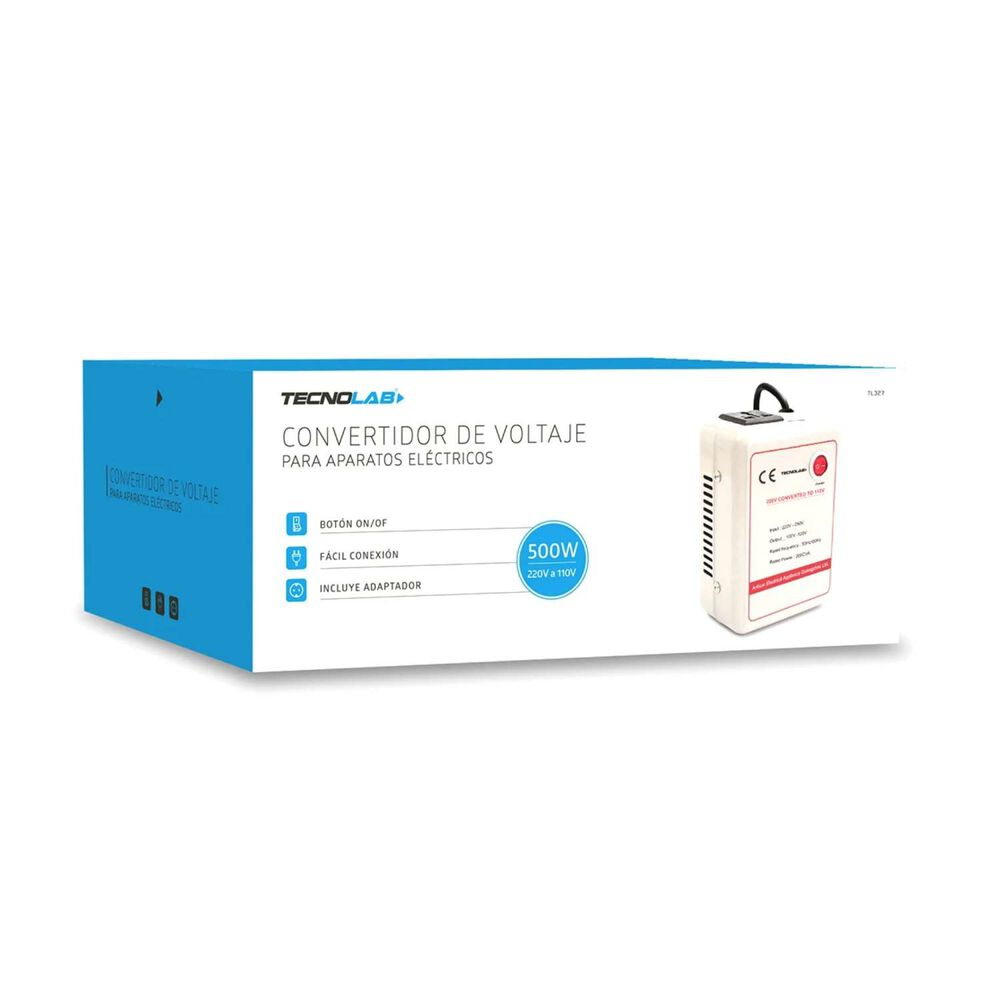 Transformador De Voltaje 220v/110v 500w - Tecnolab image number 1.0