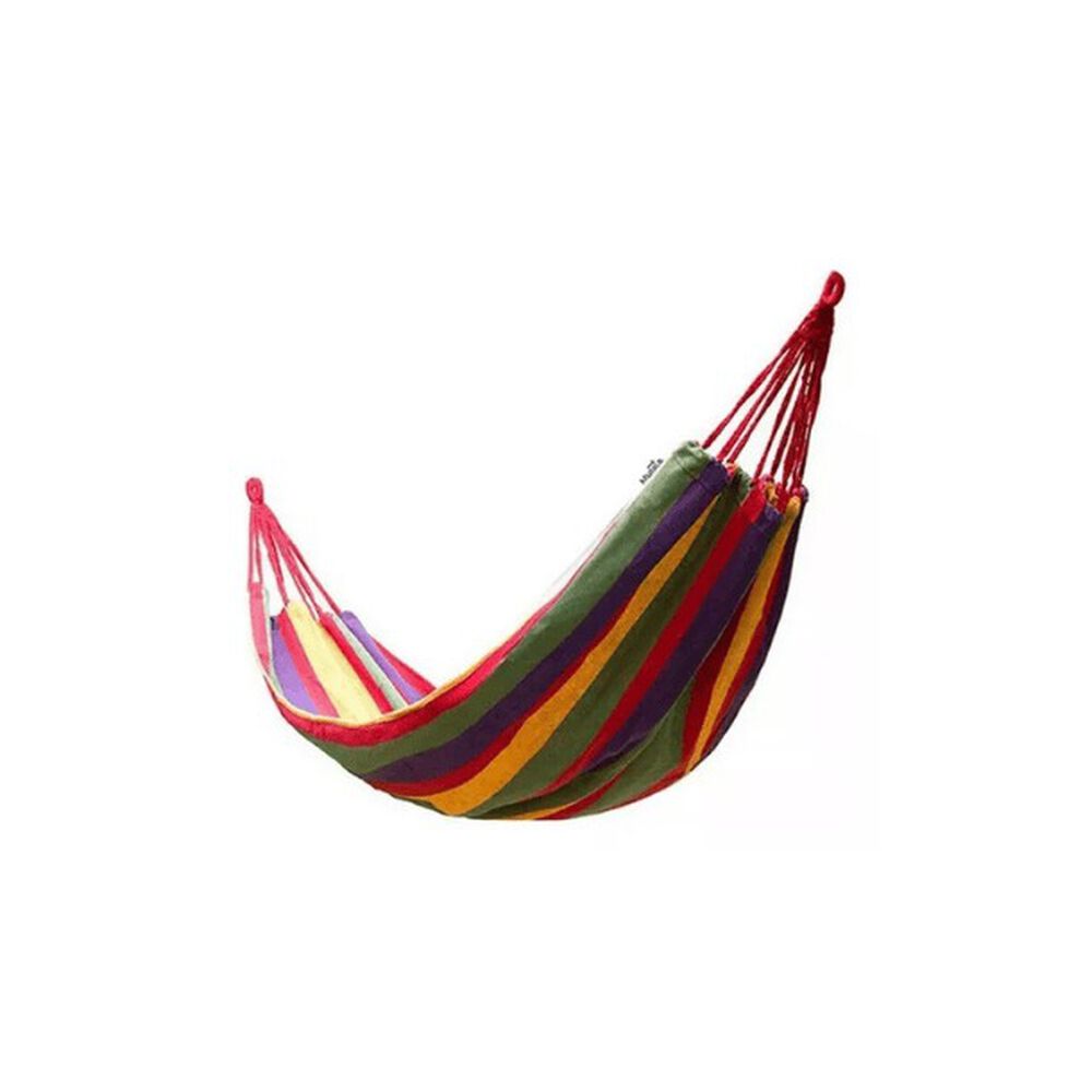 Hamaca De Algodon Jardin Camping Hogar Portatil 100x200cm image number 0.0
