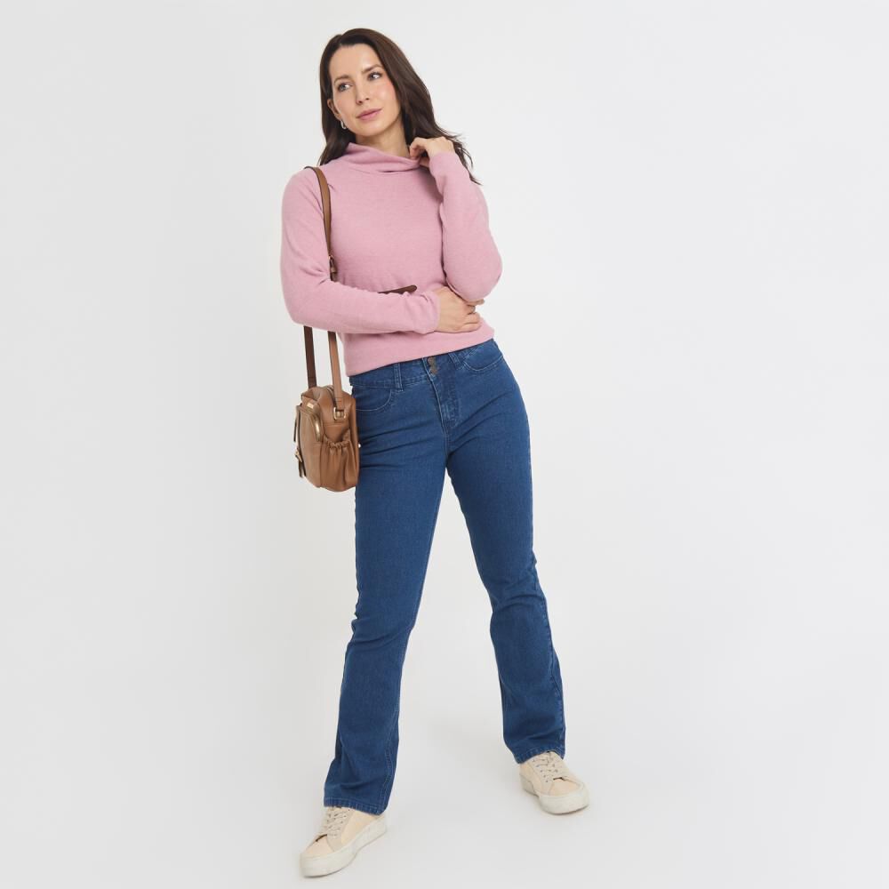 Sweater Regular Manga Larga Cuello Alto Beatle Mujer Geeps image number 1.0