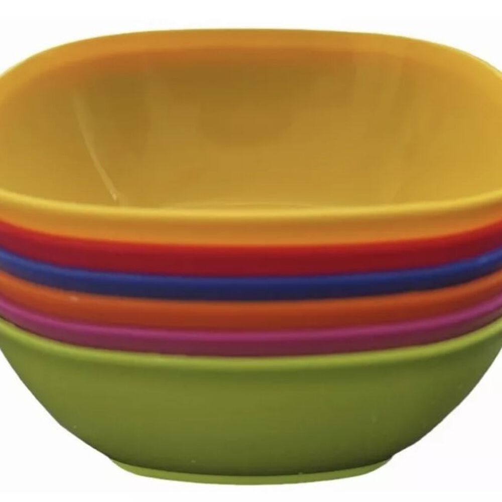 6 Bowls Pocillos Cereales Postres Plástico Reutilizable 12cm image number 0.0