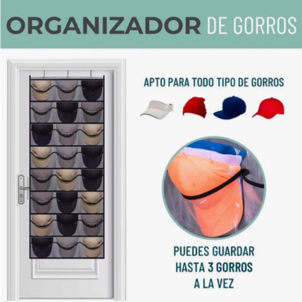 Organizador Gorras Jockey Detr&aacute;s De Puerta image number 1.0