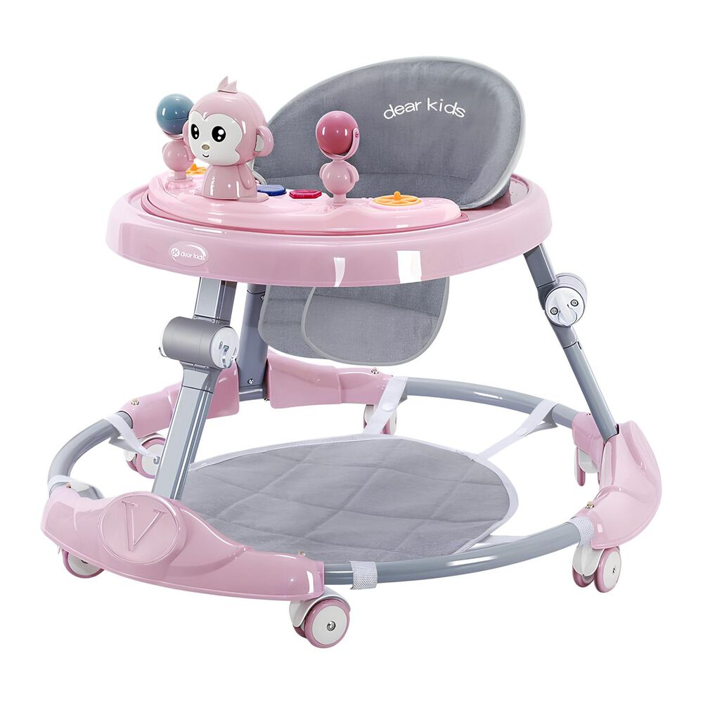 Andador Caminador Plegable Apoya Pies Bora Rosado Lubabycas image number 0.0