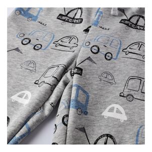 Pantal&oacute;n Buzo Ni&ntilde;o 100% Algod&oacute;n Jump Kids Gris Claro Autos