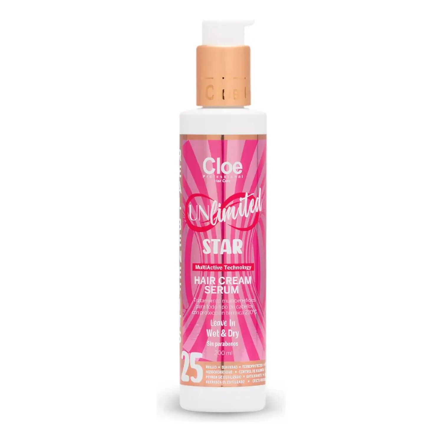 Serum Unlimited Star Cloe 25 Beneficios Leave-in 200ml image number 0.0