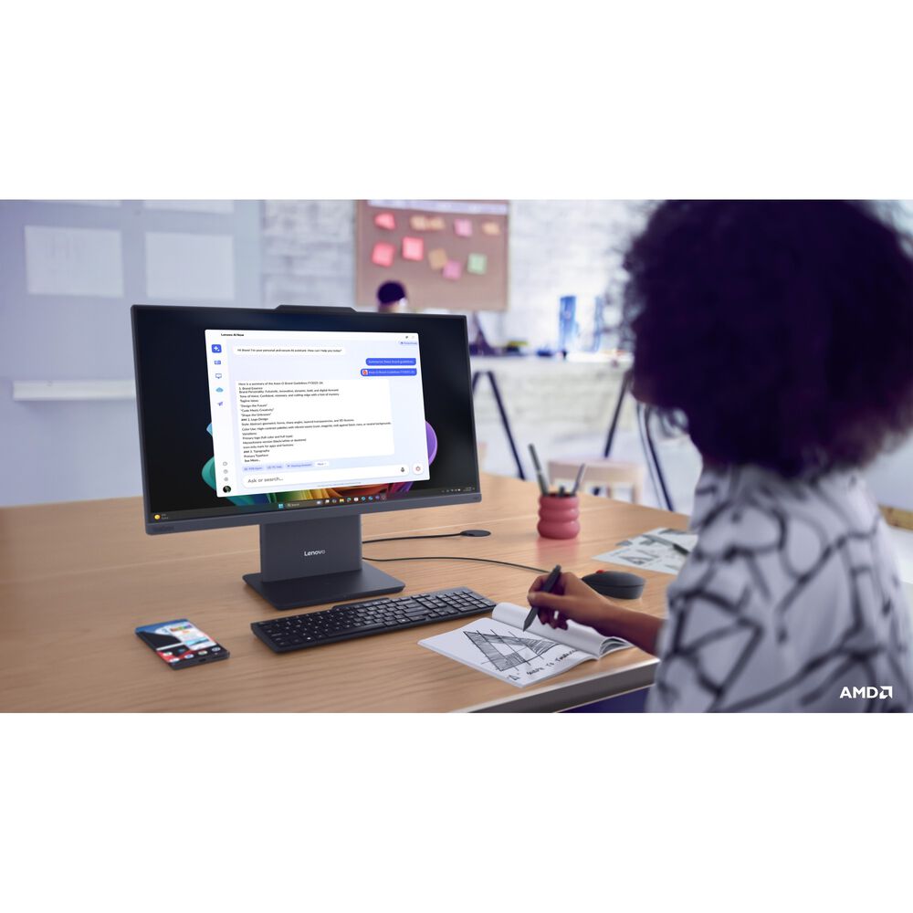 Aio Desktop Thinkcentre Neo 55a Gen6 Amd Ryzen 7 16gb Ram 512gb Ssd 23.8" image number 8.0