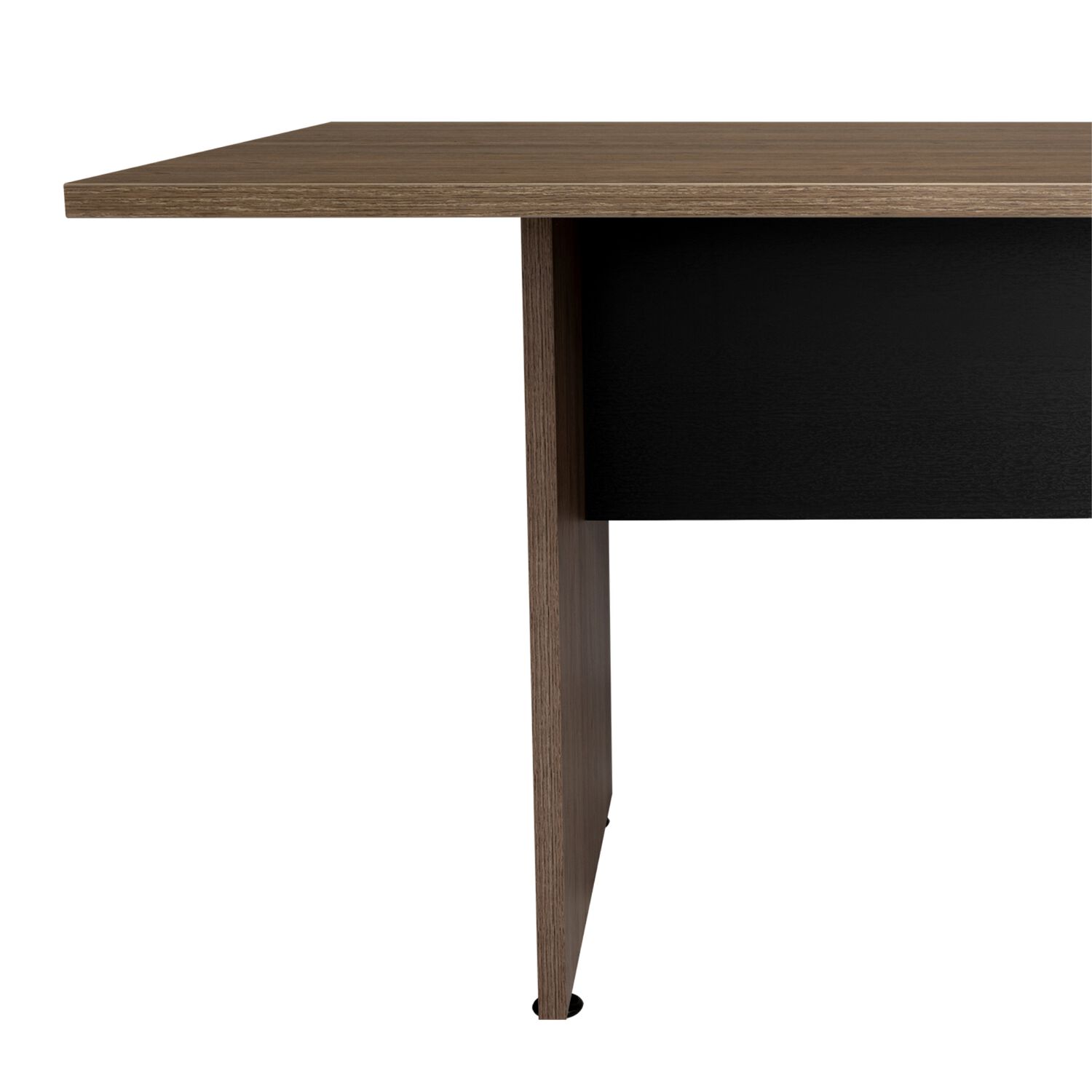 Mesa De Reunion 75x200x100 Cm Fm-054n - Negro Y Cafe Oscuro image number 5.0