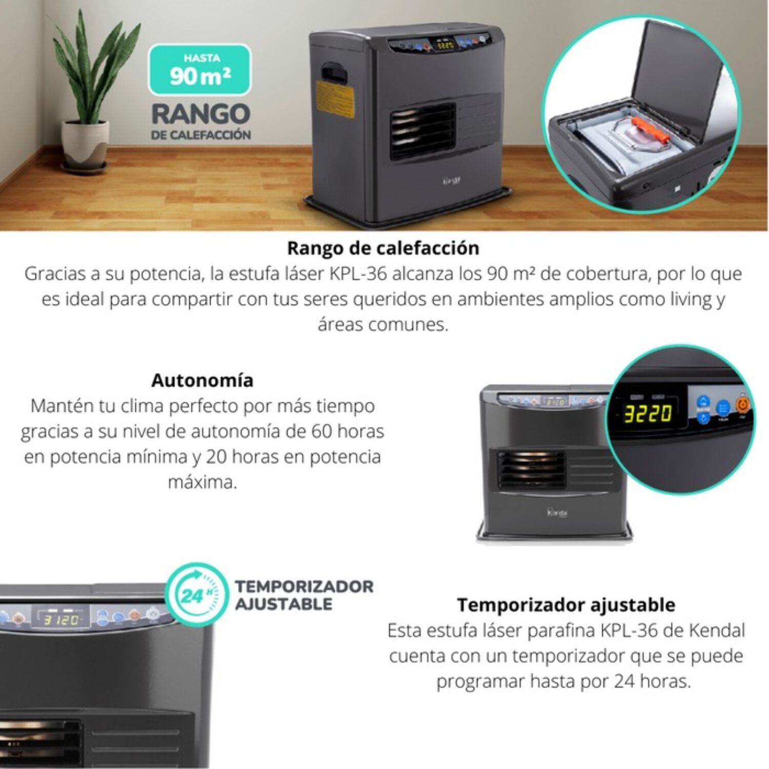 Estufa Tipo A Para Kerosene Parafina Kpml-36 image number 2.0