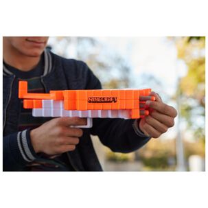Juguete Nerf Minecraft Ballesta Pillagers Naranja Hasbro