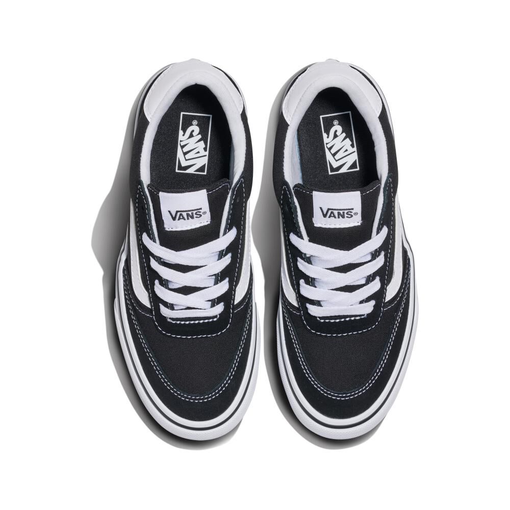 Zapatilla Urbana Mujer Vans Brooklyn Ls Negro/blanco image number 1.0