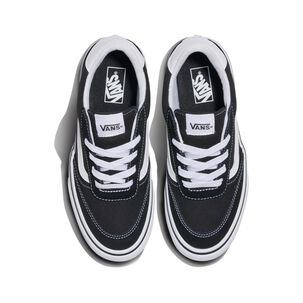 Zapatilla Urbana Mujer Vans Brooklyn Ls Negro/blanco