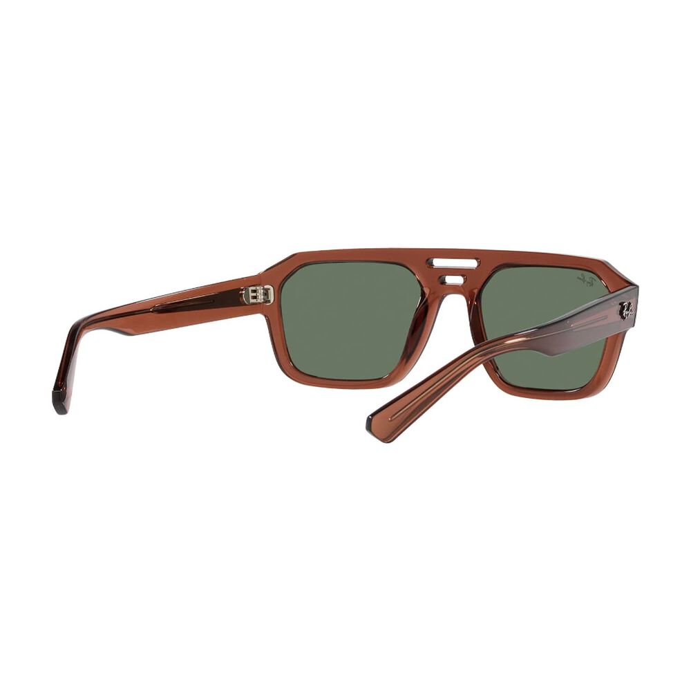 Lentes De Sol Corrigan Transparent Brown Bio-based Sustentable Ray-ban image number 7.0
