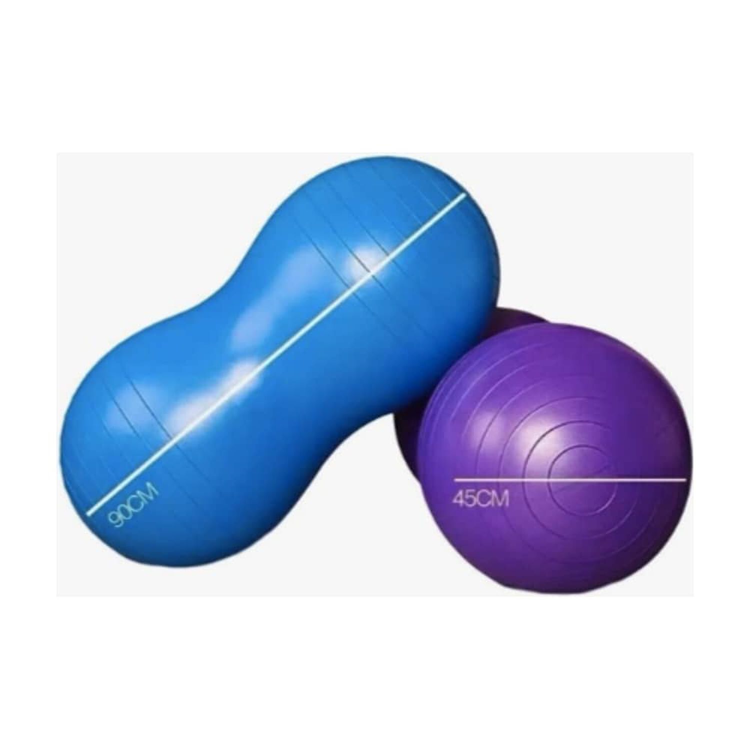 Bal&oacute;n Ovalado Pilates Yoga Azul image number 1.0