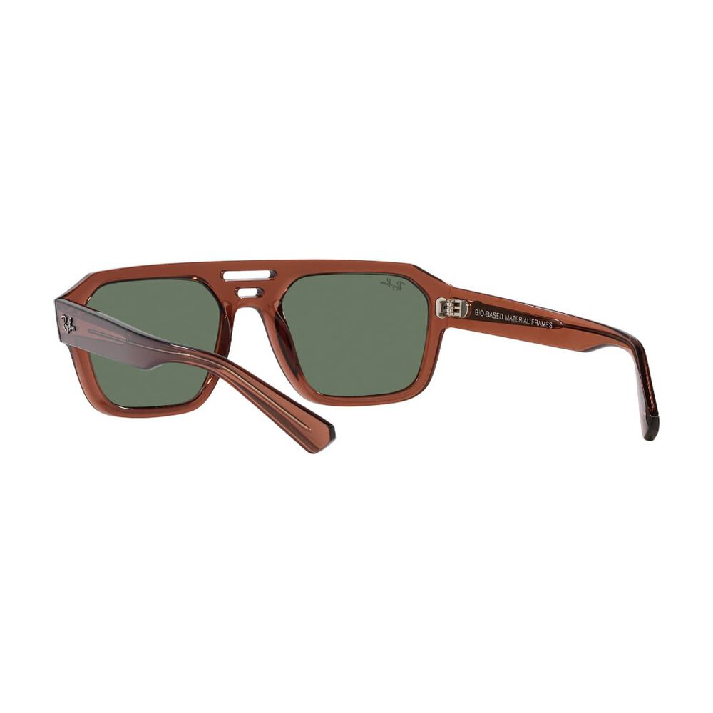 Lentes De Sol Corrigan Transparent Brown Bio-based Sustentable Ray-ban image number 5.0