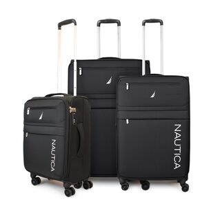 Set De 3 Maletas Blandas S+m+l Nautica Munich Negra