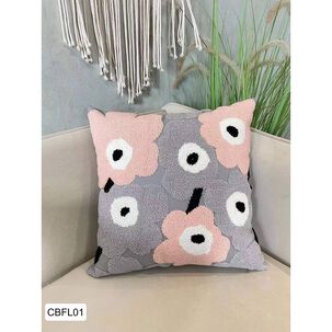 Set De 2 Cojines Bordados De Flor