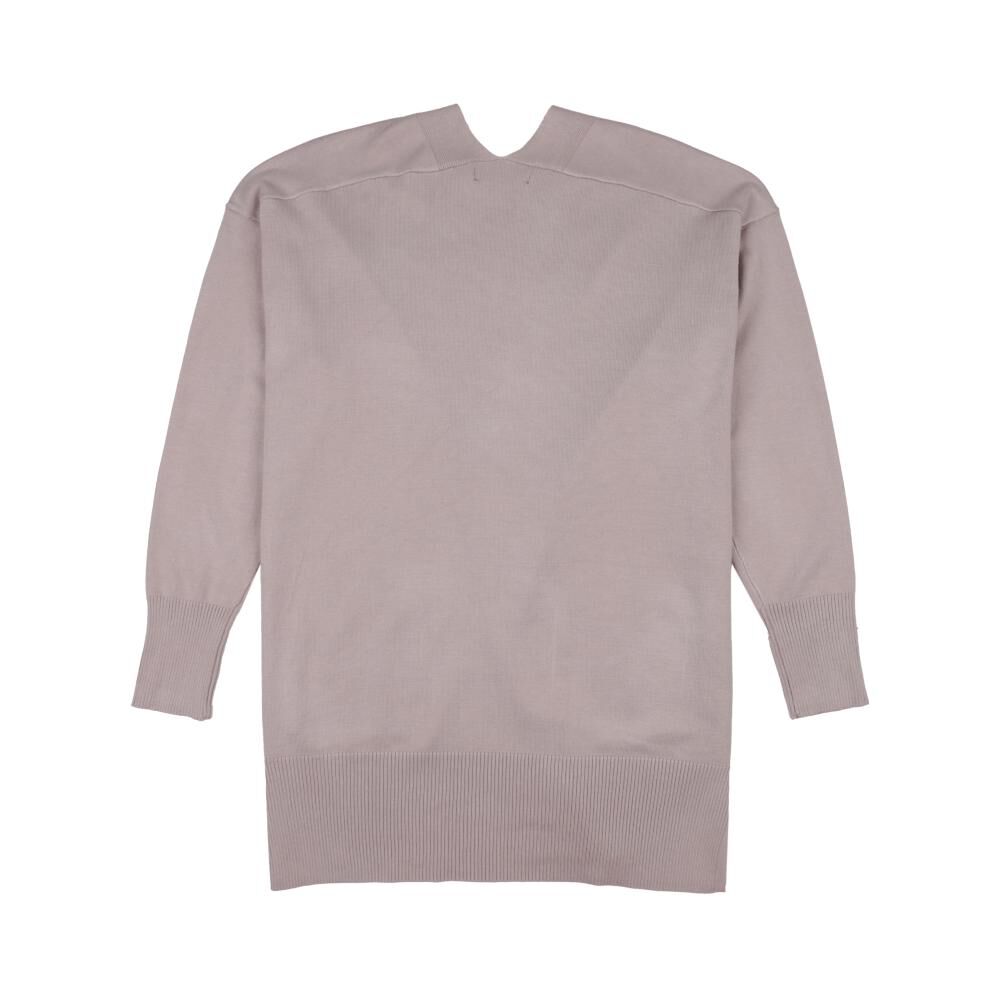 Tapado Liso Con Bolsillos Cuello Solapa Mujer Lesage image number 1.0