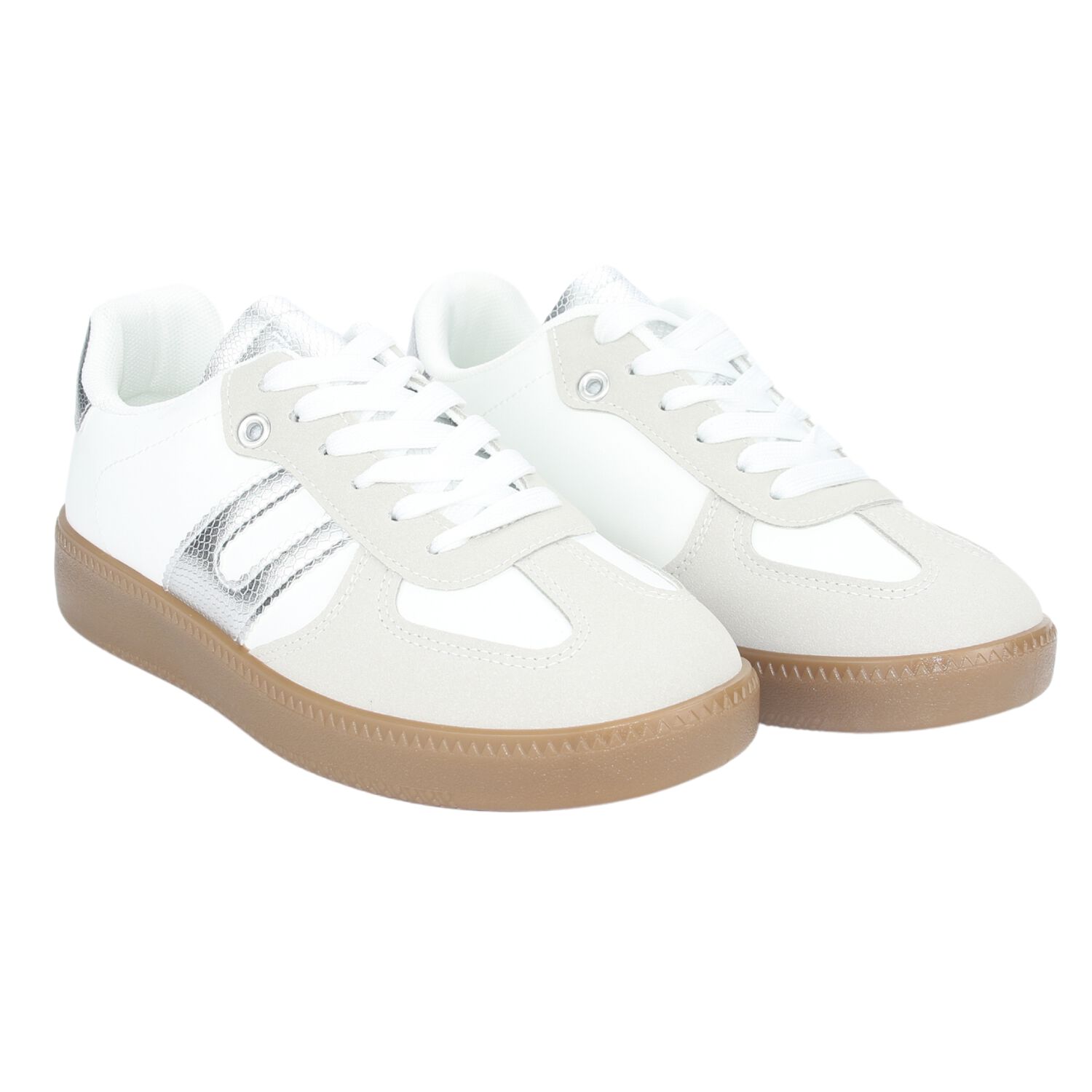 Zapatilla Chalada Mujer Antu-2 Blanco Plata Urbano image number 3.0