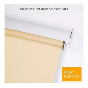 Cortina Roller Rustica Deluxe 80x160 Cm Beige