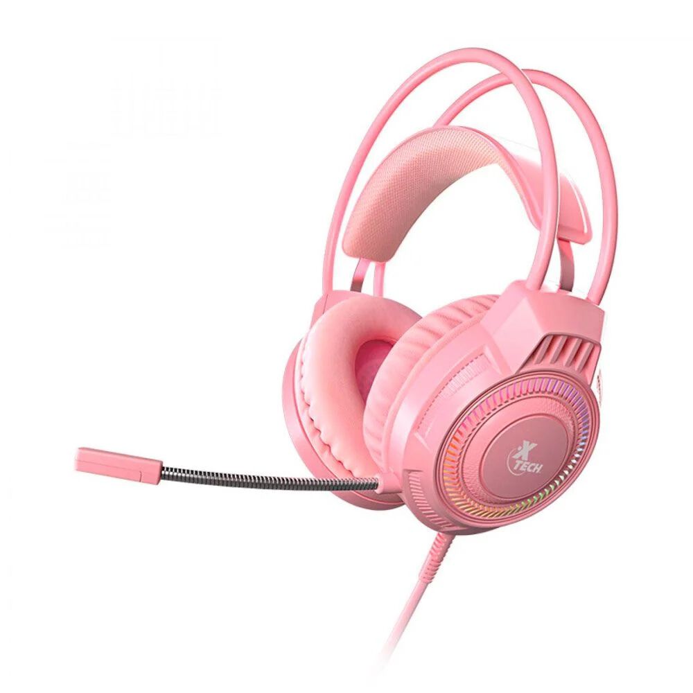 Audífonos Gaming Khione Xtech Alámbricos Micrófono Rosa image number 1.0