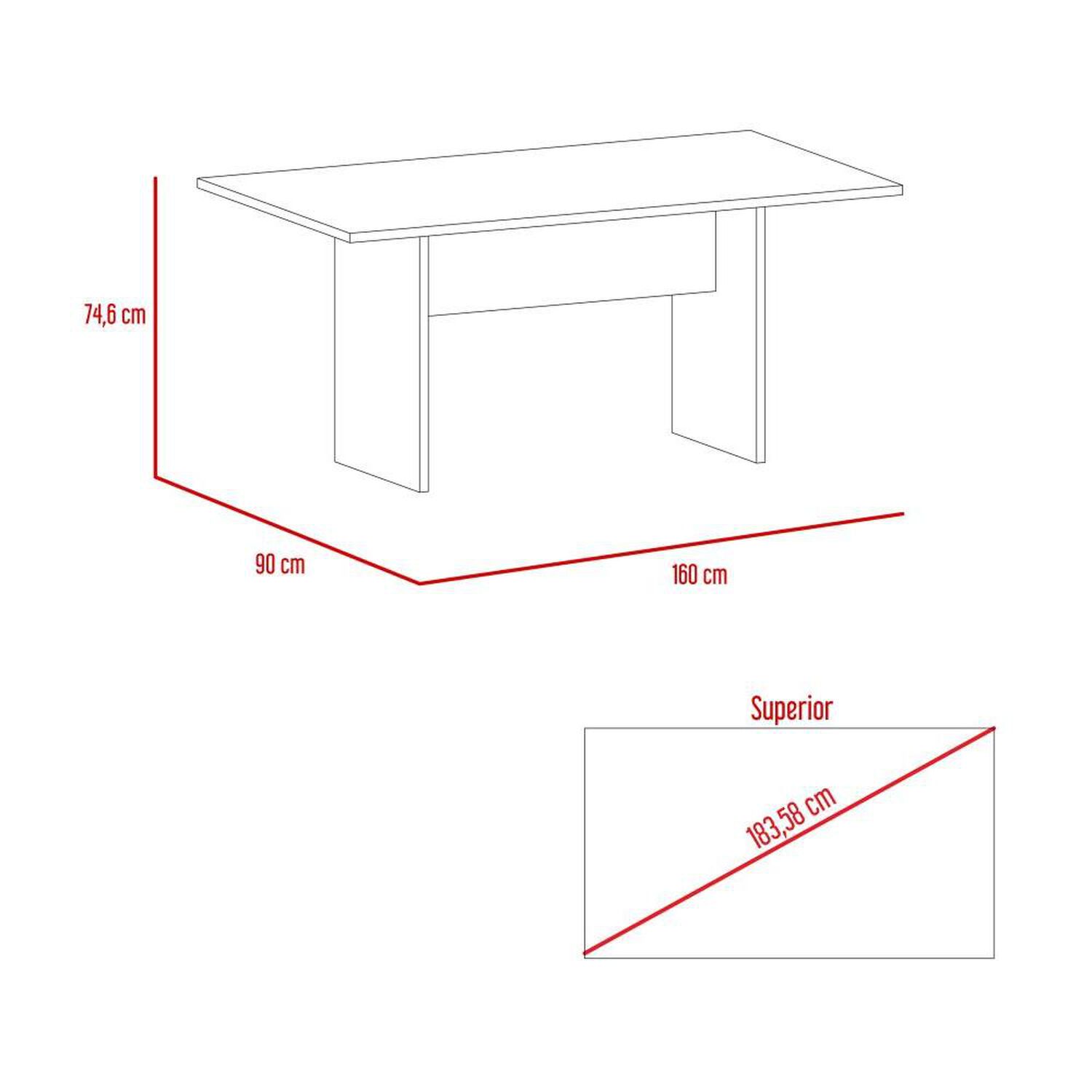 Mesa De Comedor Tuhome Beijing 6 Personas image number 1.0
