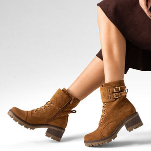 Botin Casual Mujer Tacon Grueso Vintage Weide Hx505