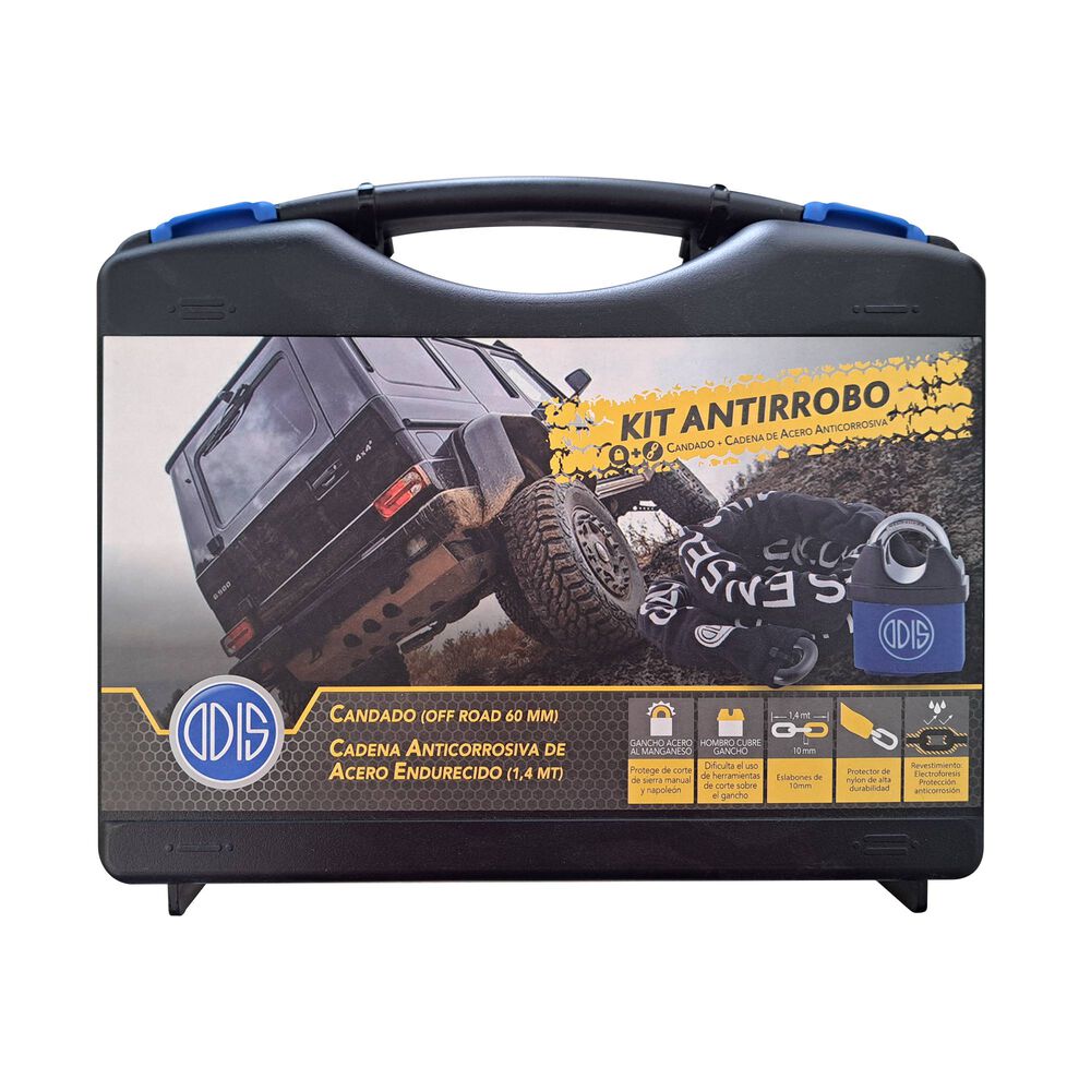 Kit Rueda Repuesto Off Road Odis: Candado 60mm + Cadena 10mm X 140cm image number 9.0