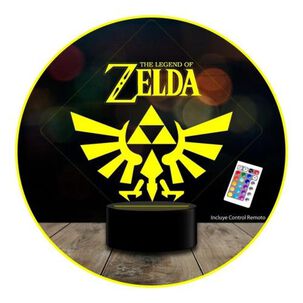 Lampara 3d The Legend Of Zelda C/ Remoto 16 Color