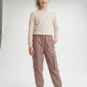 Pantalon Cargo Ni&ntilde;a Impermeable Jogger Moda Urbana Comodo