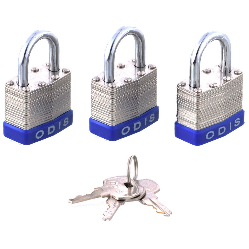 Pack 3 Candados Laminado Odis 50mm - Llaves Iguales image number 2.0