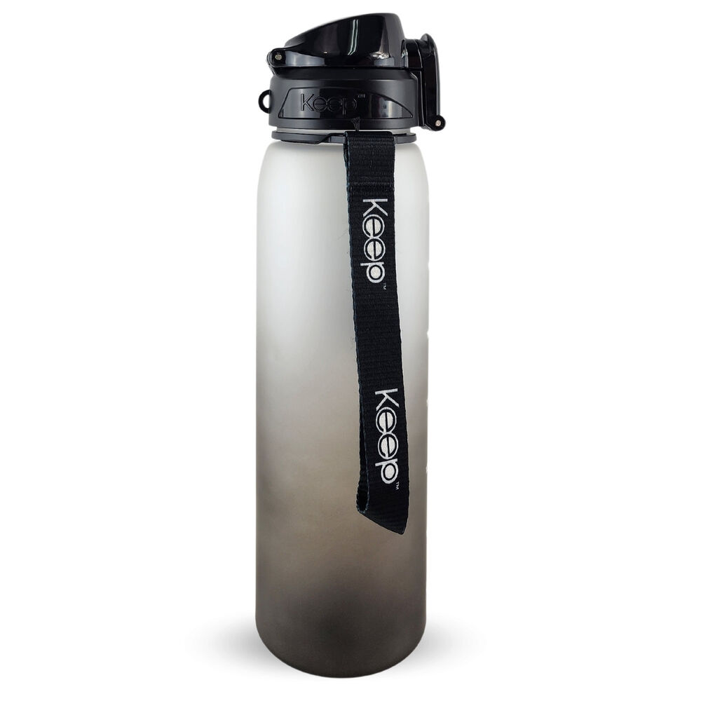Botella Keep Agua 1 Litro Deportes Outdoor Marcador Ml Negro image number 1.0