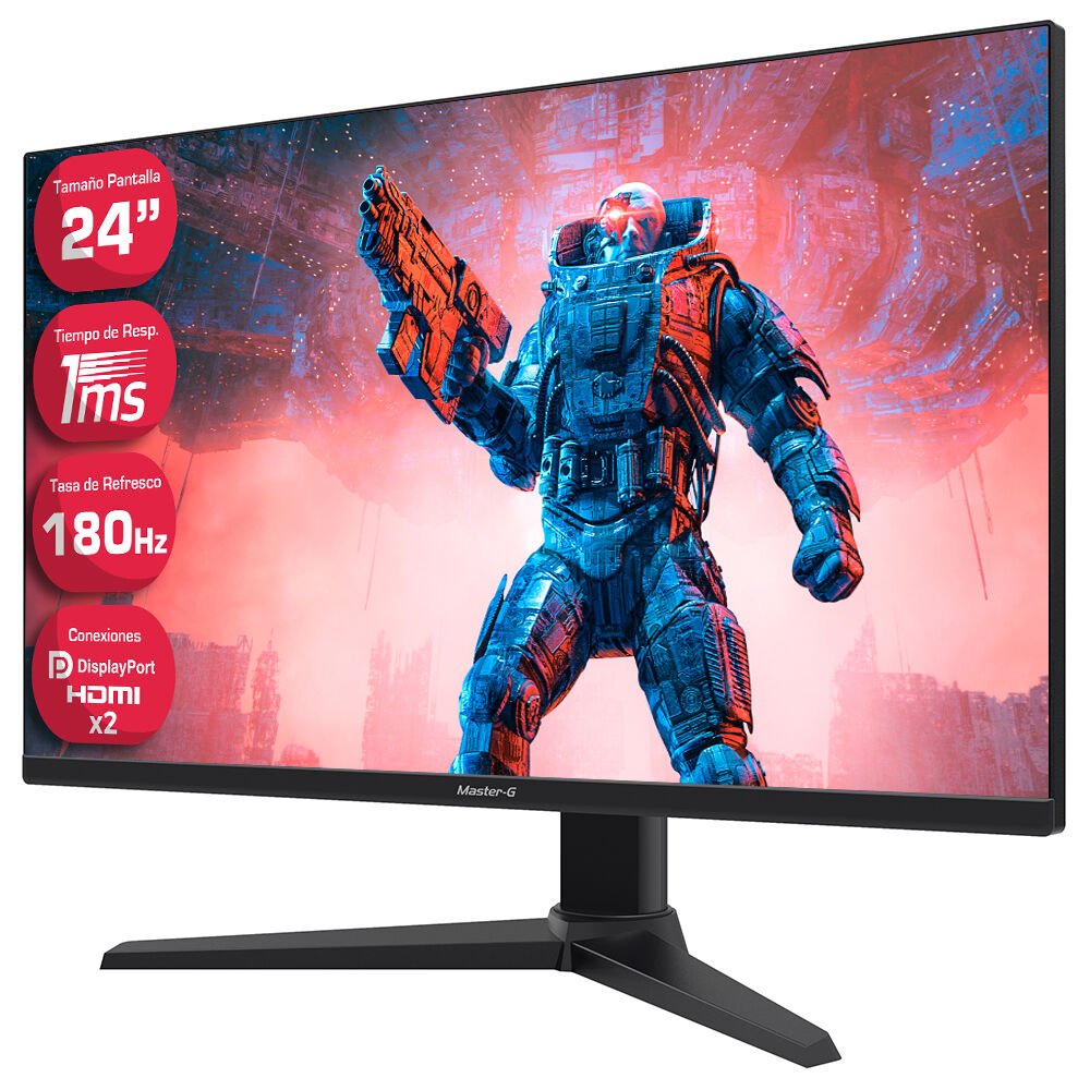 Pack Monitor Gamer Led 24" Full Hd 180hz 1ms + Soundbar image number 8.0