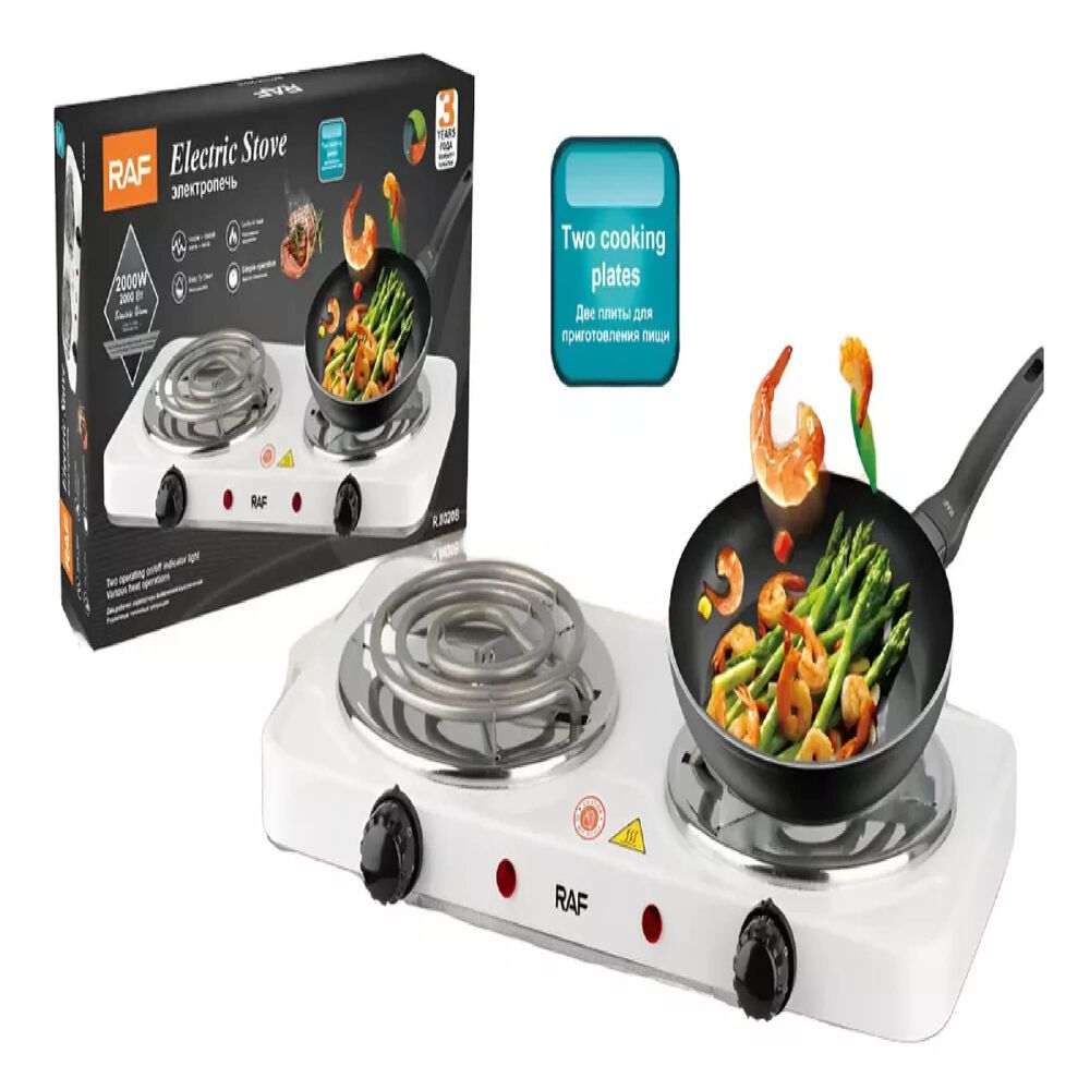 Encimera Cocina Eléctrica 2 Platos Cocinilla Espiral 2000 W image number 0.0