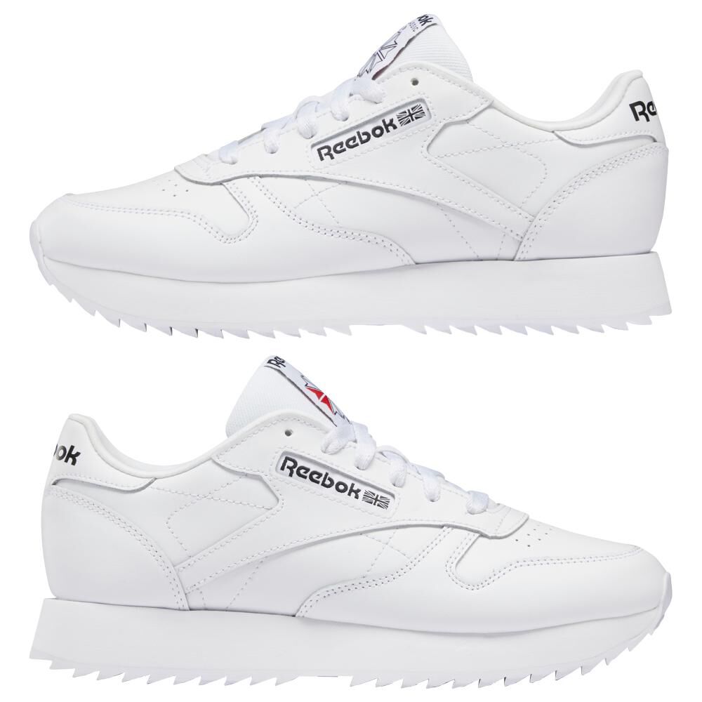 Zapatilla Running Mujer Reebok Classic Leather Ripple image number 5.0