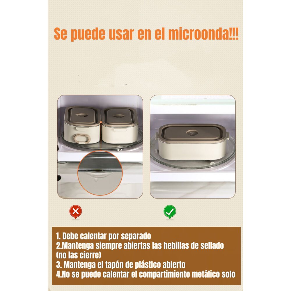 Lonchera Fiambrera Calentadora M&aacute;s Bolso T&eacute;rmico Lubabycas image number 5.0