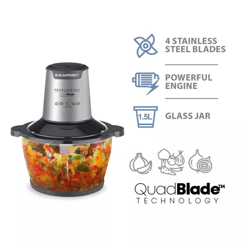 Picadora Procesador 1.5 Litros Blaupuntk Problade-500 image number 2.0