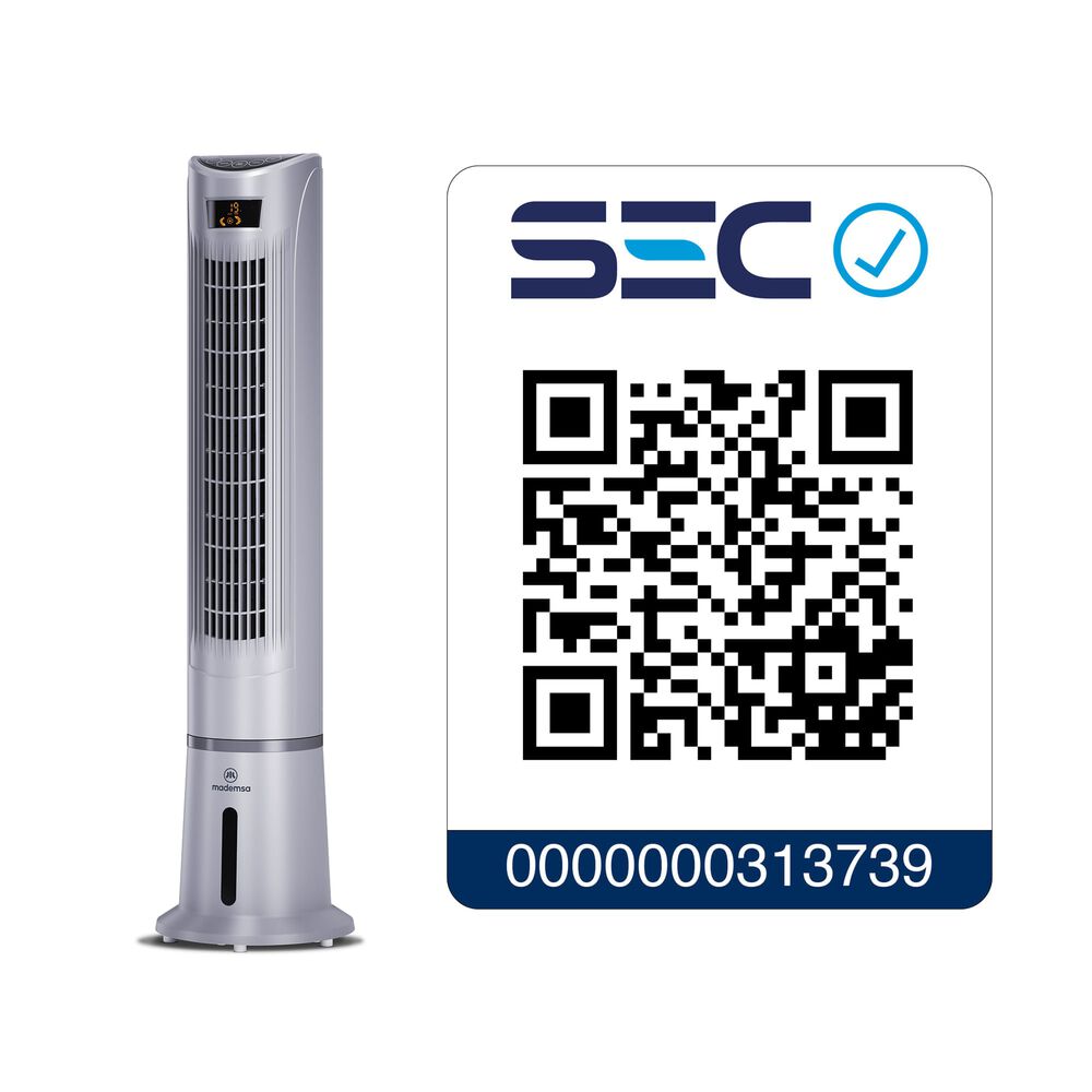 Enfriador De Aire De Torre Mademsa 45w Control Remoto Tfm10 image number 8.0