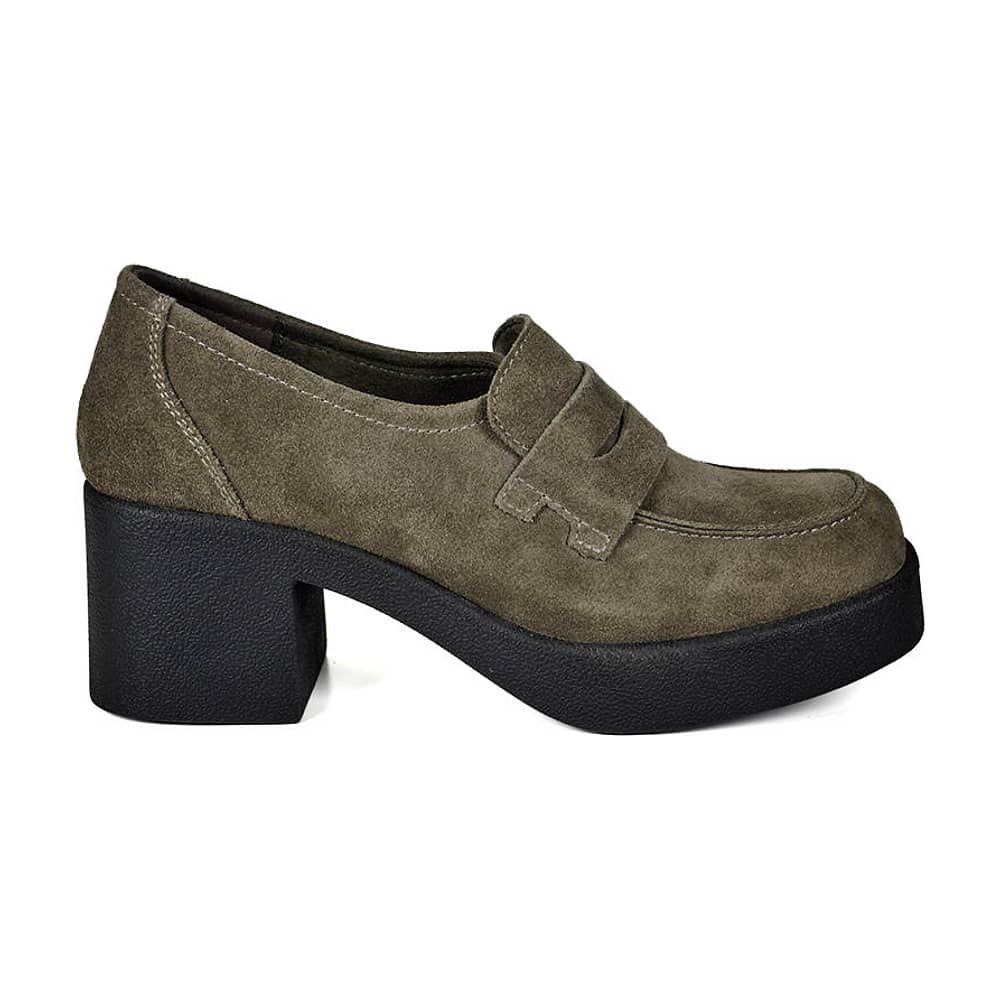 Zapato Cuero Syriana Gris image number 5.0