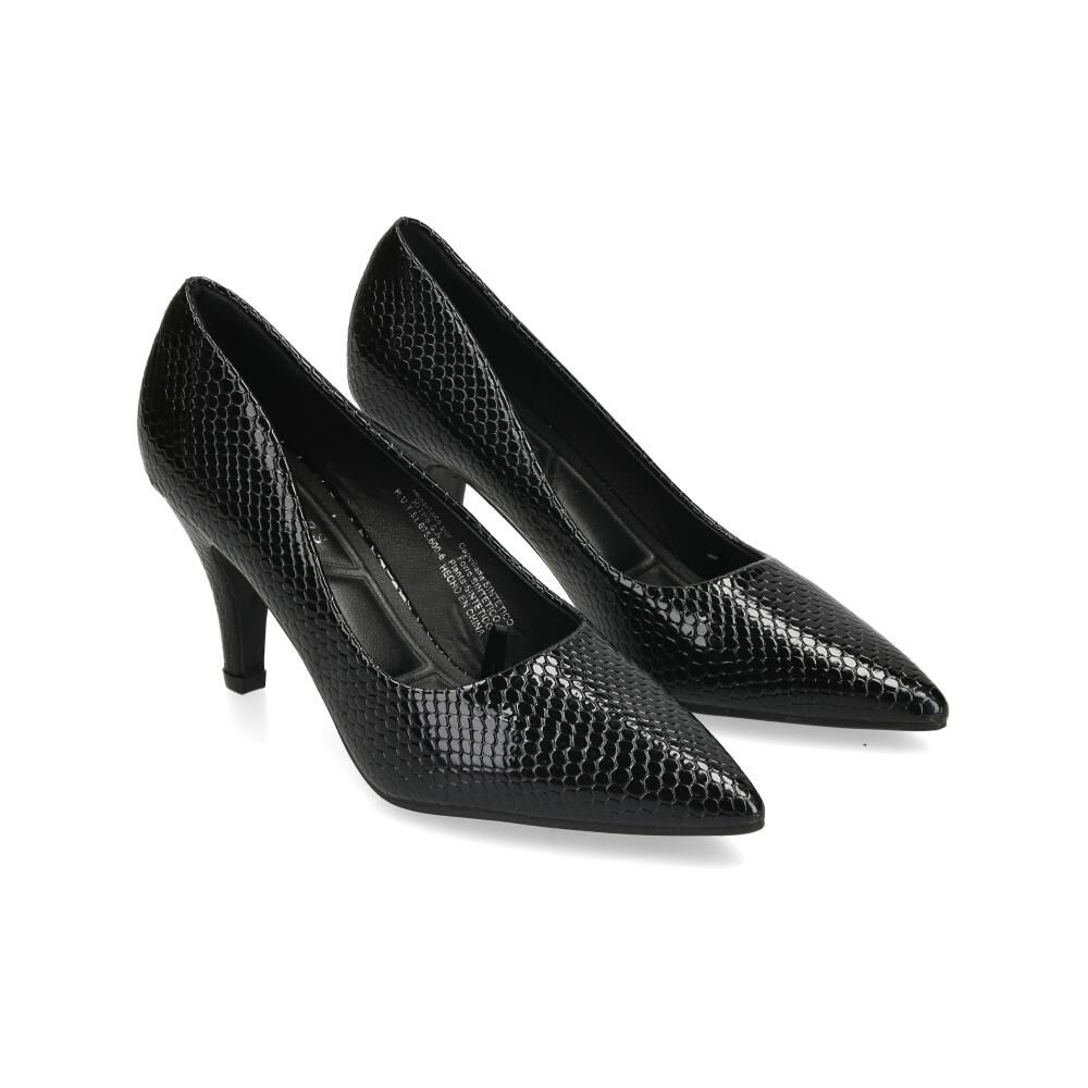 Zapato Con Taco Mujer Geeps Black image number 1.0