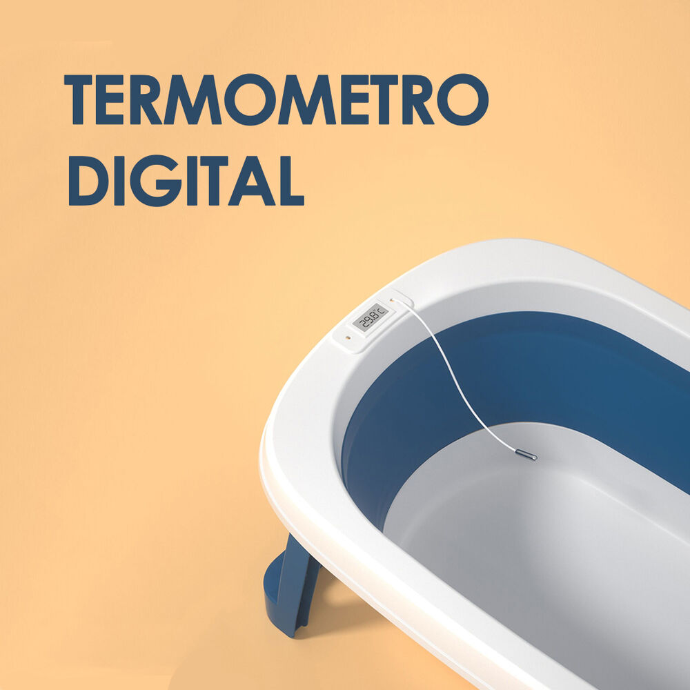 Ba&ntilde;era Plegable Beb&eacute; Con Termometro Y Mas Amarillo Babymine image number 5.0