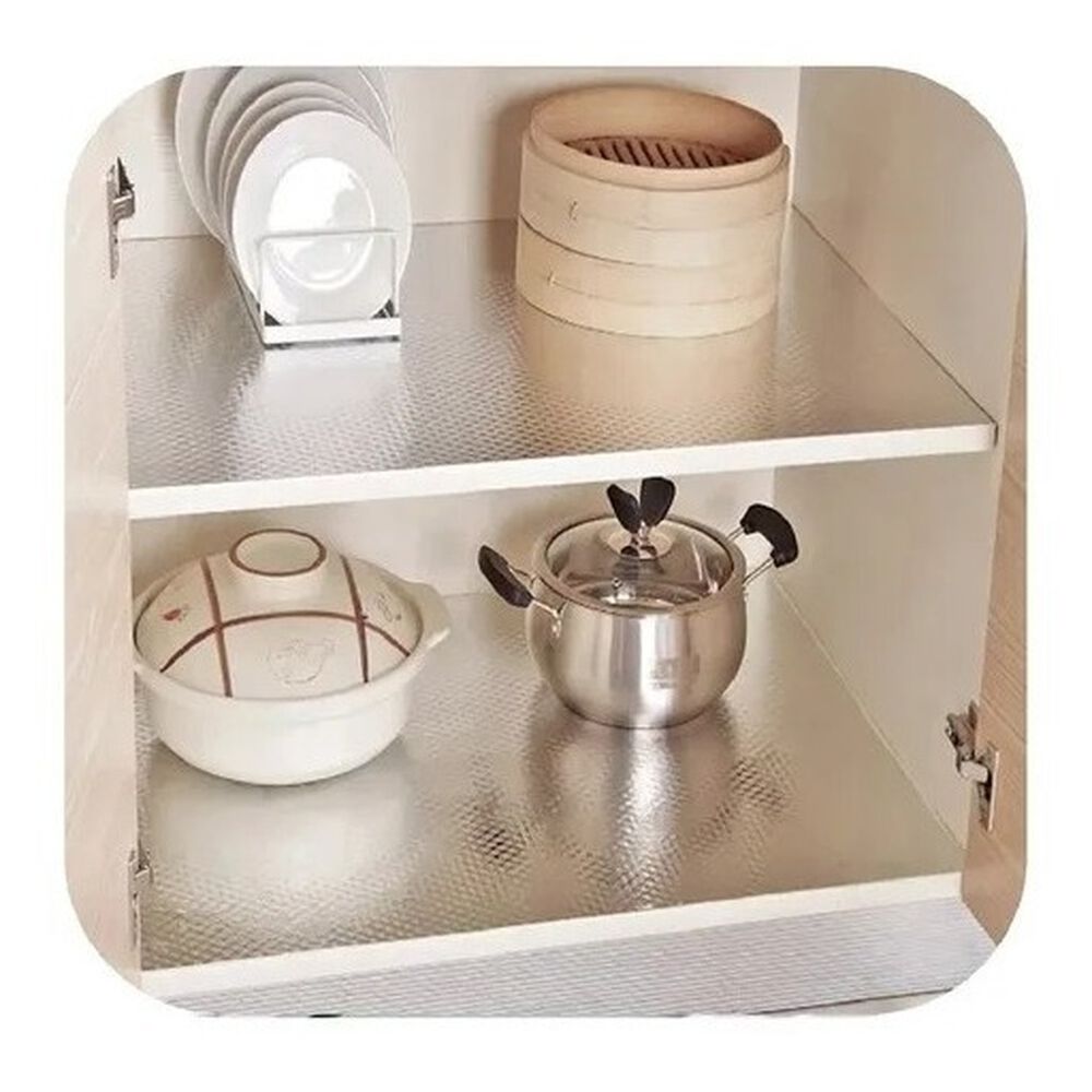 Papel Autoadhesivo Decorativo Aluminio Plata 40x300cm image number 1.0