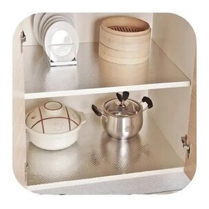 Papel Autoadhesivo Decorativo Aluminio Plata 40x300cm