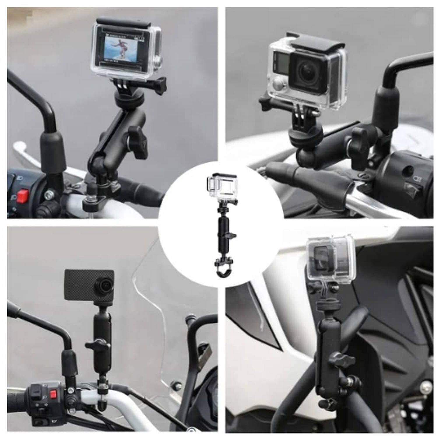 Soporte De Bicicleta/motocicleta Para Gopro C&aacute;mara image number 5.0