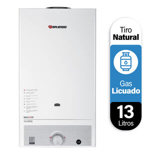 Calefont 13 Litros Gas Licuado Tiro Natural Splendid