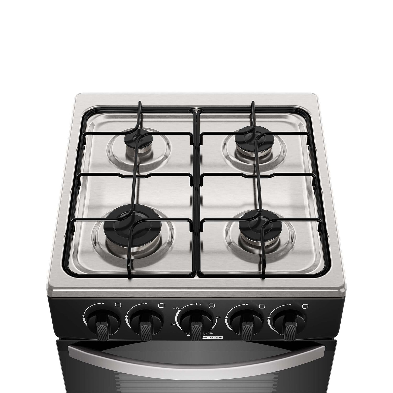Cocina A Gas 4 Platos Mademsa Limpiaf&aacute;cil Fm4ip Negra image number 4.0