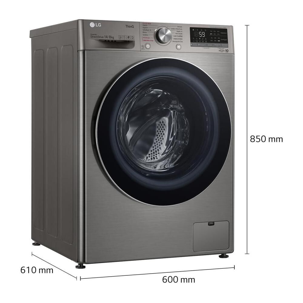 Lavadora Secadora LG WD14VVC4S6C / 14 Kg / 8 Kg image number 13.0