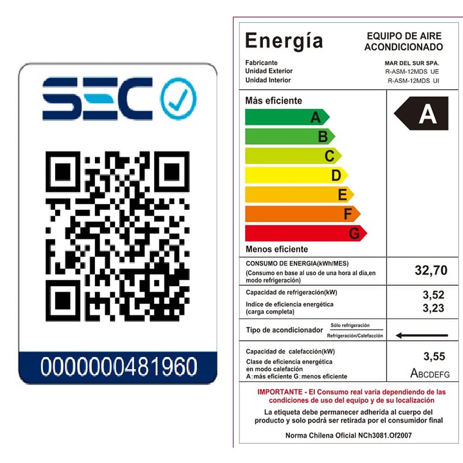 Aire Acondicionado Split Frio-calor Inverter 12.000 Btu Wifi Kendal image number 4.0